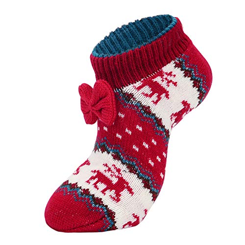 Image of American Trends Slipper Socks for Women Non Slip Christmas Socks Comfy Warm Winter Grippy Socks with Grippers