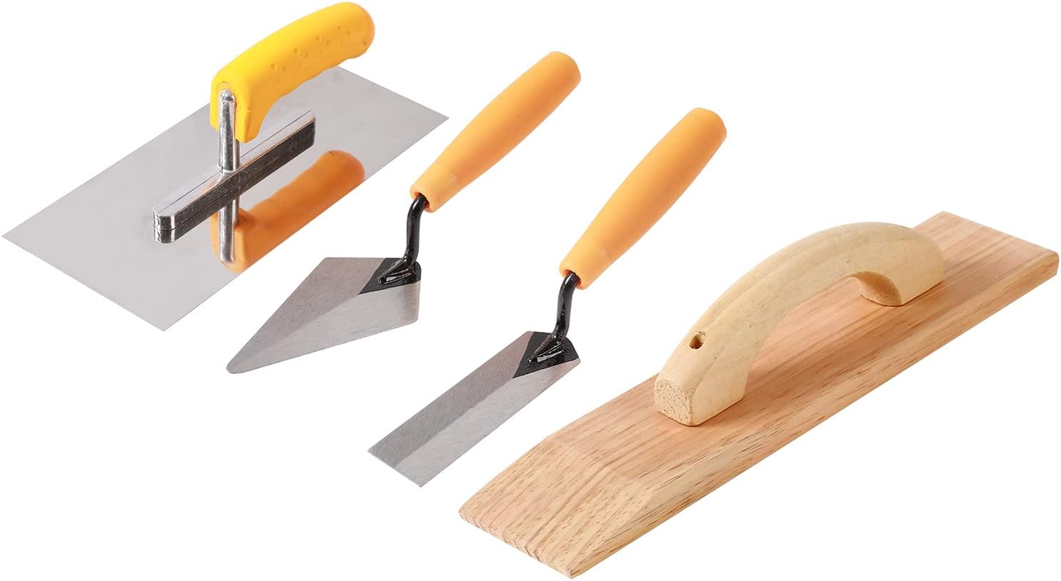 Faynore 4 Piece Concrete Tools Set including Square Notch Tile Trowel