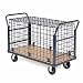 Global Industrial Euro Style Wire Security Deck Truck, 60 X 30 2400 Lb. Capacity