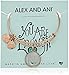 Alex and Ani Words are Powerful Bangle Bracelet, Shiny Rose