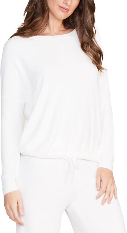 CozyChic Ultra Lite Slouchy Pullover for Women, Ultra Soft Long Sleeve, Crew Neck Pullover