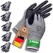 Produktbild WOLFSFELLER Premium Arbeitshandschuhe Herren Gr 9 | 5 Paar Robuste & Komfortable Montage-Handschuhe Damen | Mit Langlebiger Nitril-Beschichtung