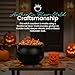 Union Products Black 16 Inch Spooky Witch Cauldron for Indoor and Outdoor Halloween Decoration and Trick or Treat Candy Container, Black