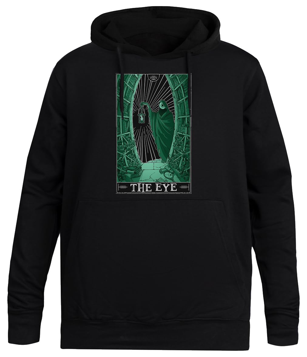 Oko Tarotesque Czarna Bluza Unisex Bez Płci Unisex Black Hoodie Men Women
