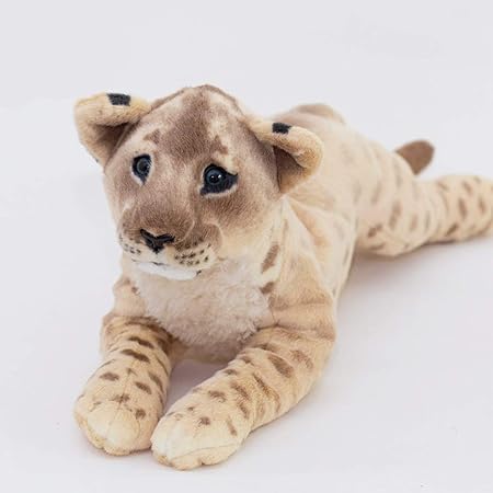 Amazon ぬいぐるみ シミュレートされたカブのライオンのぬいぐるみ 子供のためのかわいいぬいぐるみ ぬいぐるみのギフト 現実的 子供のための肌にやさしいおもちゃ 女の子 男の子 大人 48cm ぬいぐるみ おもちゃ