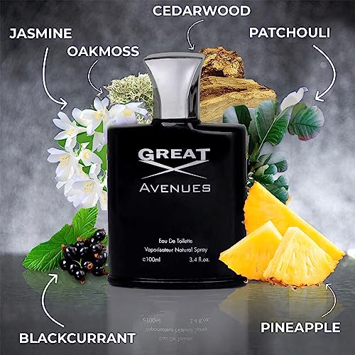 Novoglow Great Avenues For Men - 100Ml Eau De Parfum Spray For Men - Long Lasting Woody Fruity & Smoky Fragrance Smell Fresh All Day Long #TOP3