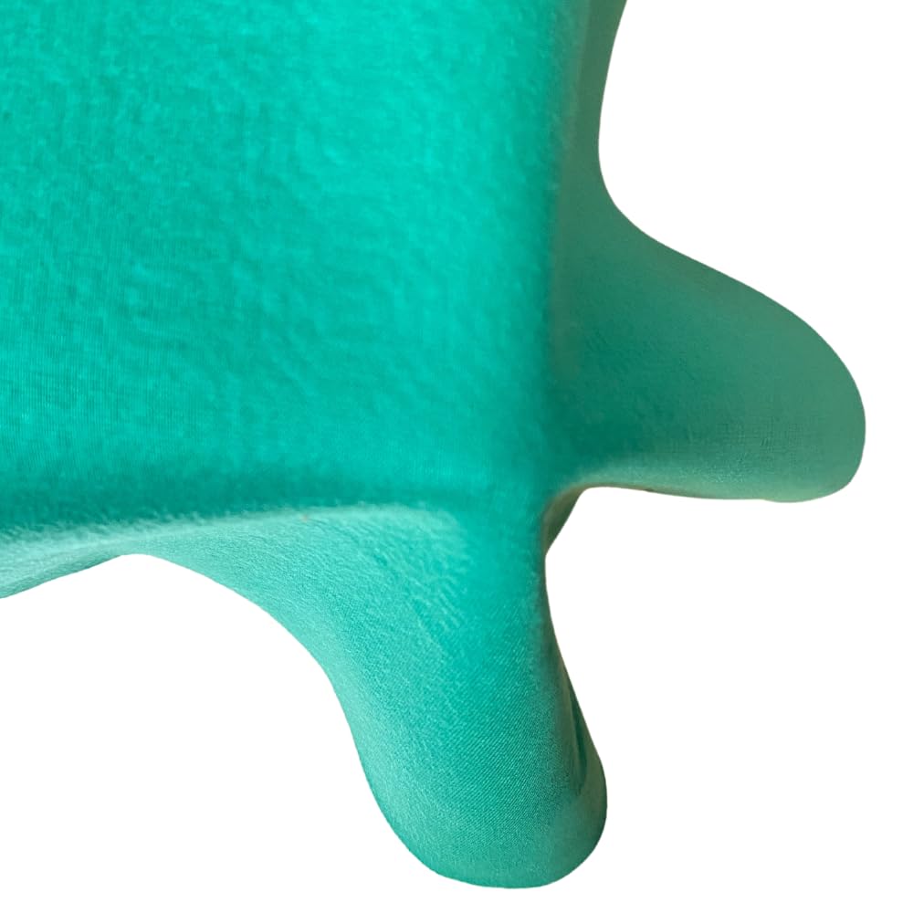 Mollettone Copritavolo 140x100 Cm - Feltro Verde E PVC Bianco, Antiurto E Antiscivolo, Made Italy - Foto 4