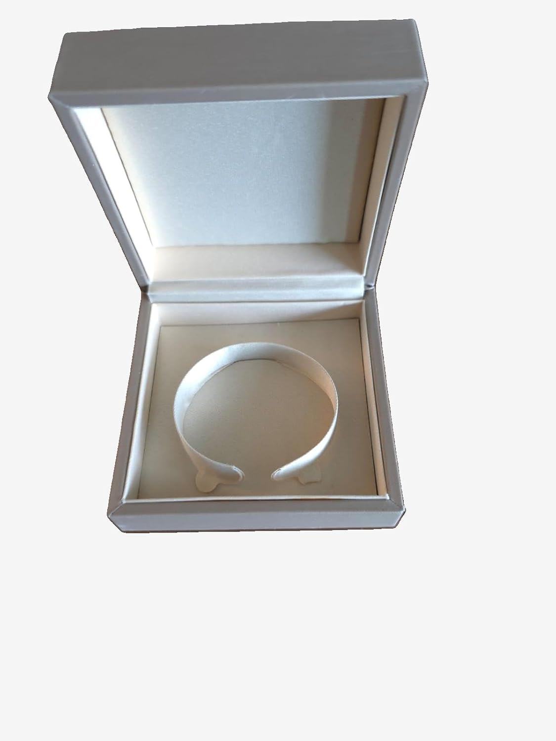 Luxx Open Cuff Silver Bangle Bracelet with Gold Accents in a Premium Jewelry Box - Image 5