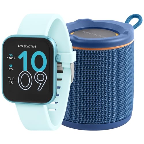 Montre intelligente Reflex Active Série 12 bleu vif avec haut-parleur Bluetooth