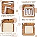 Janinka Embroidery Hoop 3 Pcs Cross Stitch Hoops and Frames White Rectangular Cross Stitch Embroidery Snap Frame DIY Sewing Tool for Quilting Silk-Painting 6 x 6, 8 x 8, 11 x 11 in(White)