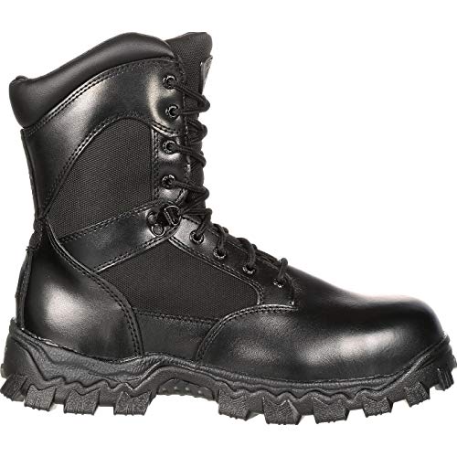 ROCKY Alpha Force Waterproof 400G Insulated Public Service Boot, Black, Size 10(W)