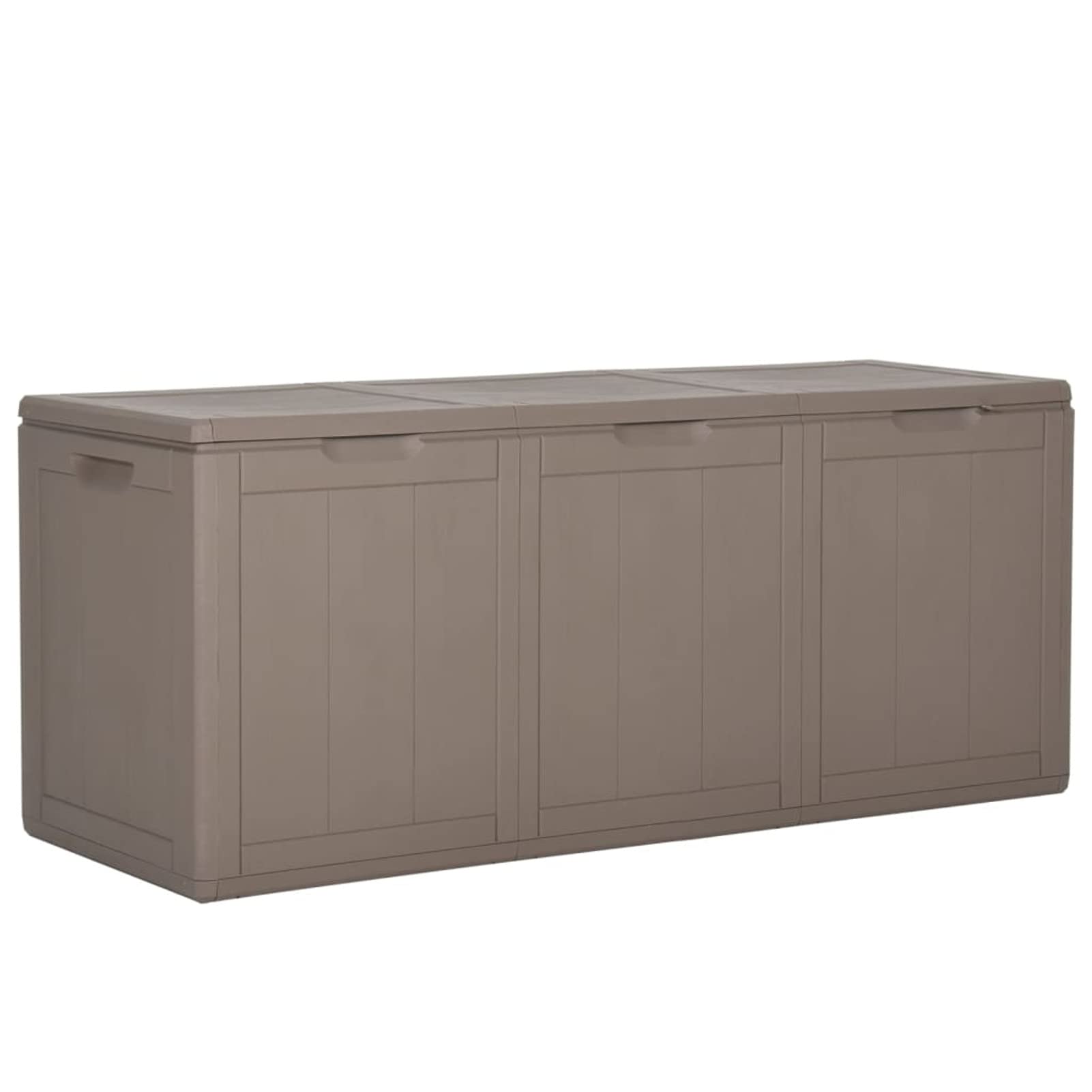 Tidyard Baule da Giardino Marrone,Cassapanca Contenitore da Esterno,Cassapanca da Giardino per Esterno,Baule da Esterno Grande 90 L/180 L/270 L/320 L/420 L Nero in PP