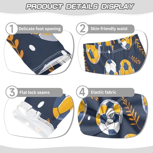 Bolaz Toddler Girls Leggings Printed Yoga Pants Leggings Football and Grass for Kids3