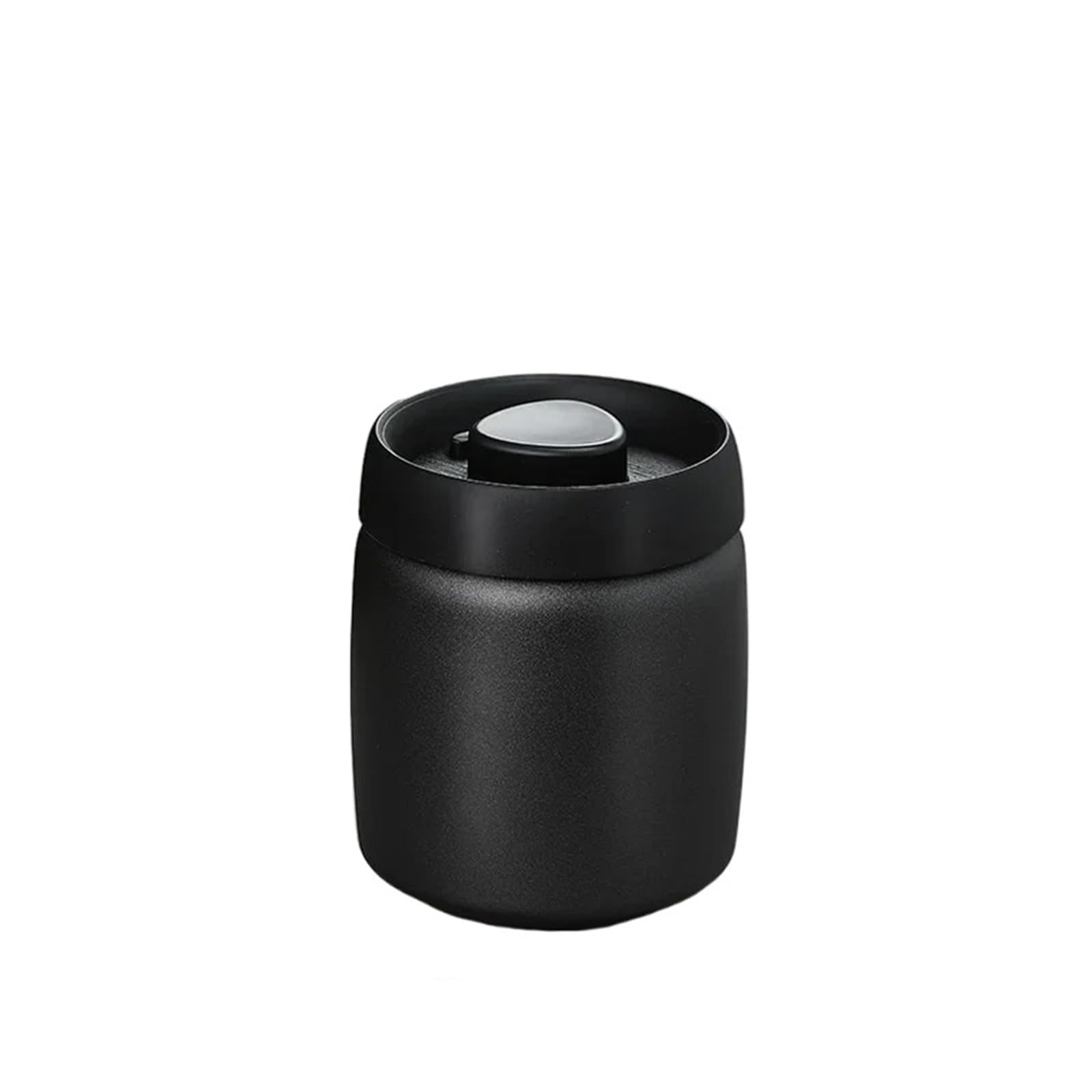 FDBTYJN Tea Caddy Stainless Steel Tea Sealed Jar Moisture-proof Household Storage Press Vacuum High-grade Coffee Bean(Black800ml)