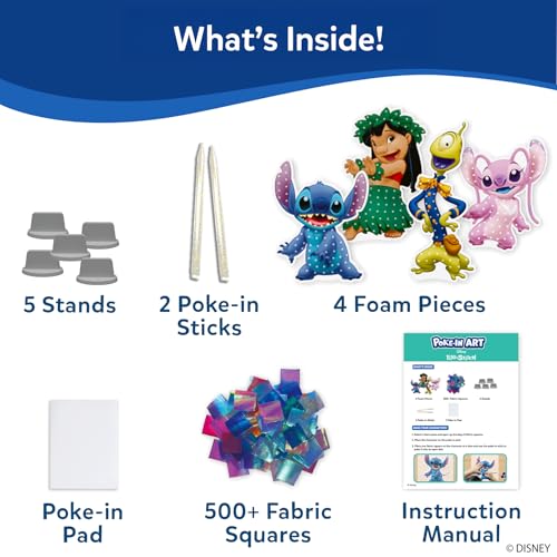 Image of Skillmatics Poke-in Art - Lilo & Stitch, Mess-Free Fun for Kids, DIY Craft Kits, Creative Activity, Gifts for Girls & Boys Ages 4, 5, 6, 7, 8, 9