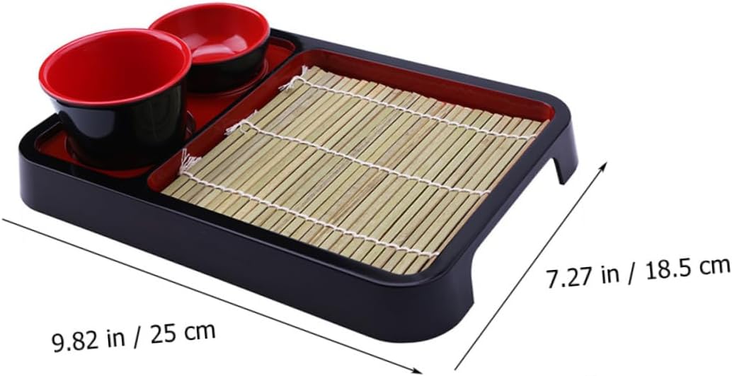 ABOOFAN Unique Japanese Plate Cold Soba Plate Abs Material Lightweight Serving