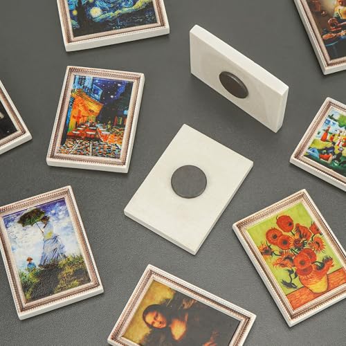 Set de 10 imanes decorativos con pinturas famosas miniatura 5