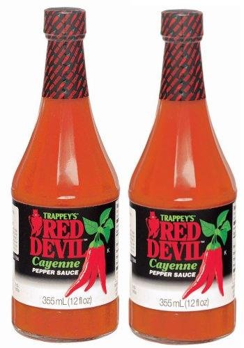 trappey de red Devil Cayenne Pepper Sauce (12oz Tamaño Grande) (2unidades)