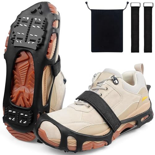 Crampons à glace pour chaussures évitant les chutes sur le verglas et la neige fraîche