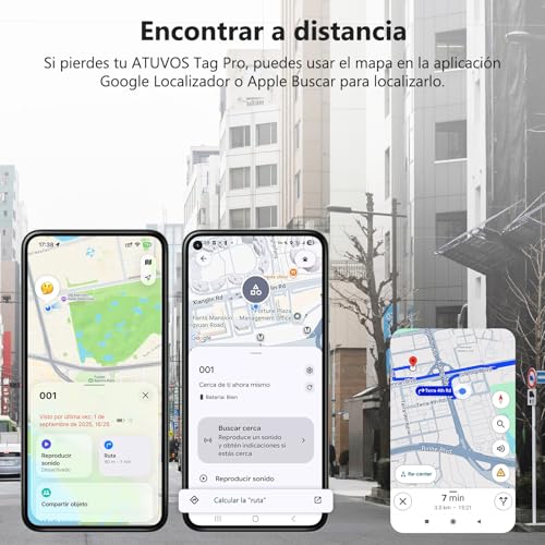 Image of ATUVOS Air Tracker Tags-4 Pack for Android & iOS, Tracker Tags Work with Google Find Hub or Apple Find My APP, Smart Tags for Android, IP67 Waterproof Bluetooth Tracker Tag for Luggage, Keys