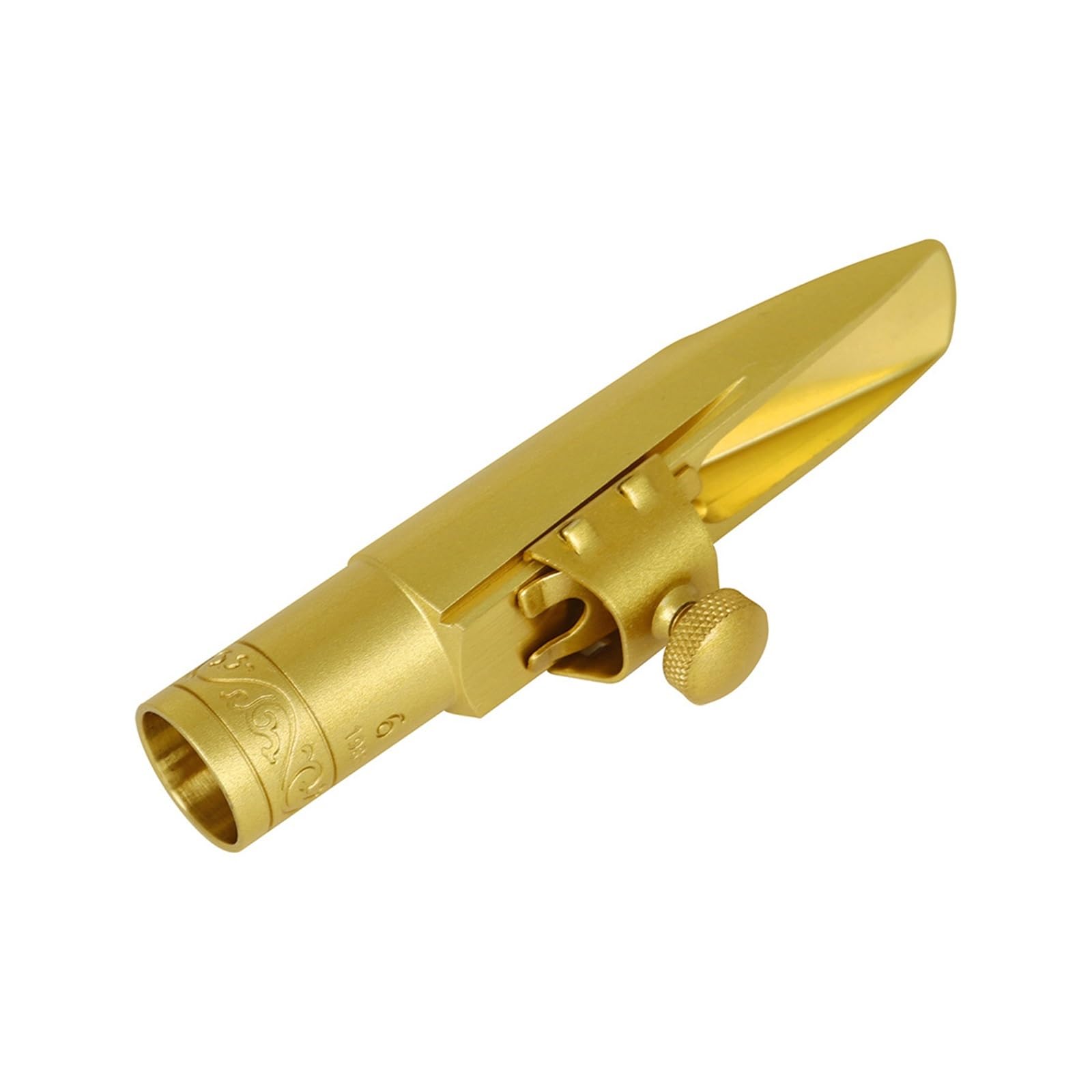 Boquilla De Latón Para Saxofón Tenor Plano B, Boquilla Deslizante Chapada En Oro Esmerilado Para Saxofón, Boquilla A Prueba De Herrumbre(8)