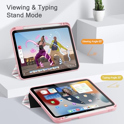 Étui iPad 10.2 protège contre les rayures avec support tri-fold stable