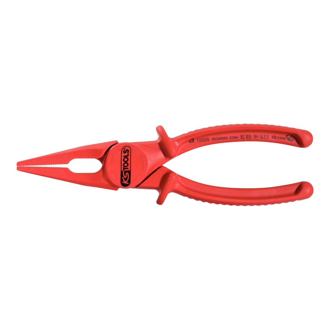 KS Tools 117.1640 - Alicate plano de plástico aislado (tamaño: 200 mm)