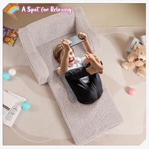 Kidschairsfortoddler2in1toddlersoftsherpacouchfoldoutconvertiblesofatoloungerforgirlsandboysgrey Urban Country Home Decor Kids chairs for toddler 2 in 1 toddler soft sherpa couch fold out convertible sofa to lounger for girls and boys grey urban country home decor