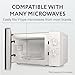IMPRESA Microwave Glass Plate Replacement - 9.6-Inch Clear Tempered Glass - Compatible with LG, Sears, Kenmore, Emerson & HighPointe - Includes 3-Part Turntable Coupler & Centerpiece