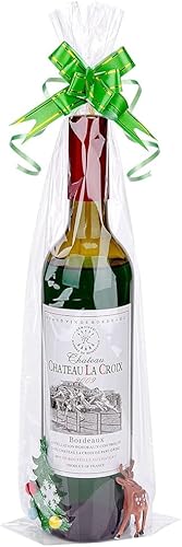 Miniatura 9 de Awpeye Bolsas de celofán de 18 x 24 pulgadas, paquete de 25 bolsas de regalo de celofán, bolsas transparentes anchas de celofán para tazas, botellas