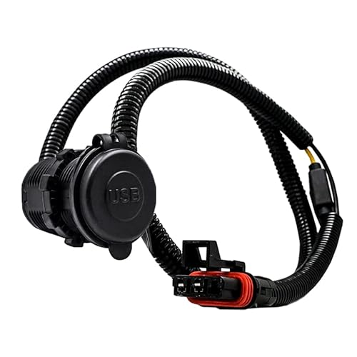 Oz-Usa Power Bus Bar Plug With Dual Usb Port Charger Compatible With Polaris Rzr Pro Ranger Crew Xp 2018-2023 (Round/Green) #TOP2