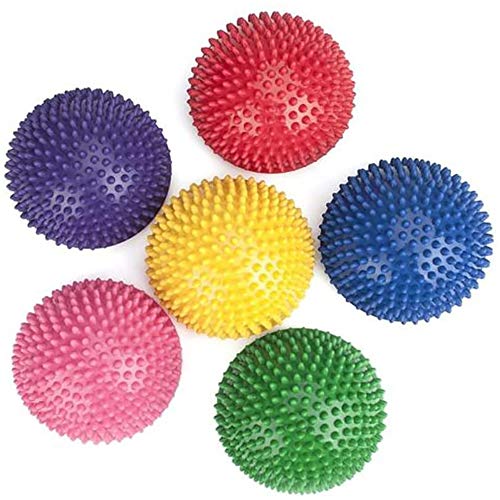 POFET 6 bolas de masaje semicirculares, bolas de masaje para niños y adultos, media vuelta, balda de equilibrio para pies y fitness con forma de cúpula de estabilidad