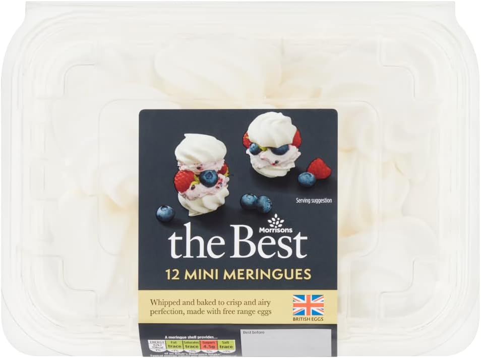 Morrisons The Best Mini Meringue Shells, Pack of 12 Amazon.co.uk Grocery