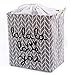 Kosz na bieliznę dla dzieci, kosz na zabawki, worek na bieliznę, Laundry Basket, duży składany, błyszczący kosz do przechowywania, z materiału ZHANGQIANG (kolor: Gray Love, wymiary: 35 x 25 x 40 cm)