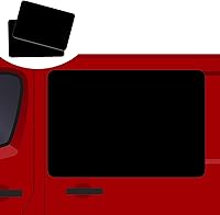 Vista 13 de Paquete de 2 calcomanías magnéticas para puerta de automóvil en blanco, letrero magnético para vehículo con esquinas redondeadas, imán perfecto