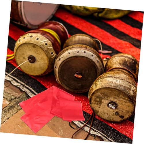 Baquetas de seda roja TOYANDONA, 2 piezas, para gimnasia rítmica y danza con cinta miniatura 5