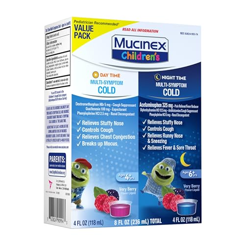 Mucinex ASA-104 Children'S Day & Night Combo Pack, Kids Cold Medicine / Kids Cough Medicine thumb #10