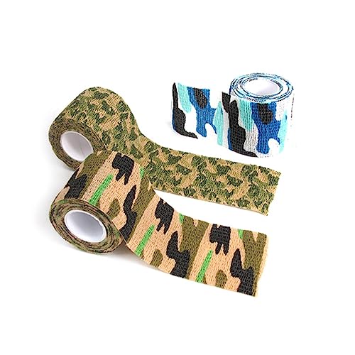 Parliky 12 Unidades Bandagem De Dedo Fita Adesiva Envoltório De Fita De Camuflagem Fita De Caça Band
