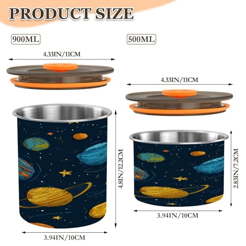 Envase para café hermético de acero inoxidable 500 ml miniatura 2