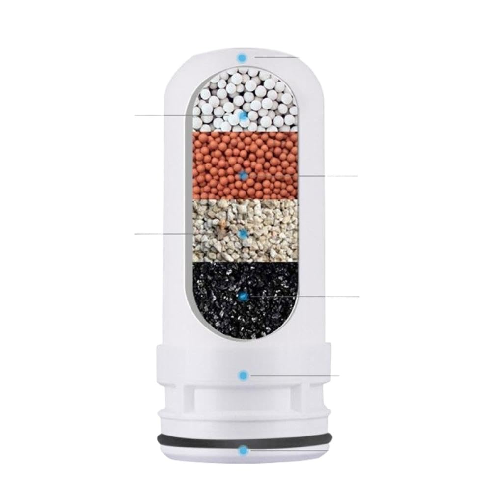 Cartucho de Filtro de Grifo de Agua de cerámica Compatible con 4 Piezas para la decloración del Grifo y la purificación con Accesorios estándar
