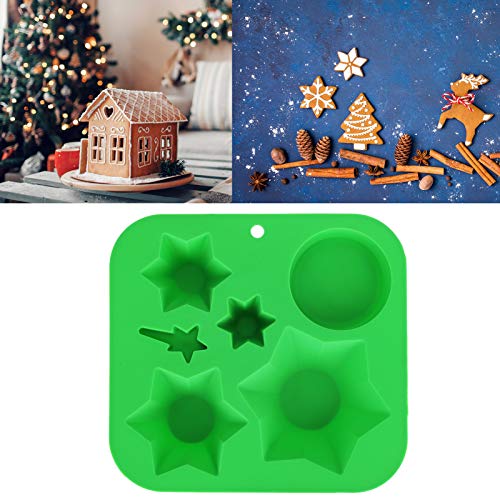 Molde de silicona para pastel con diseño de árbol de Navidad miniatura 5