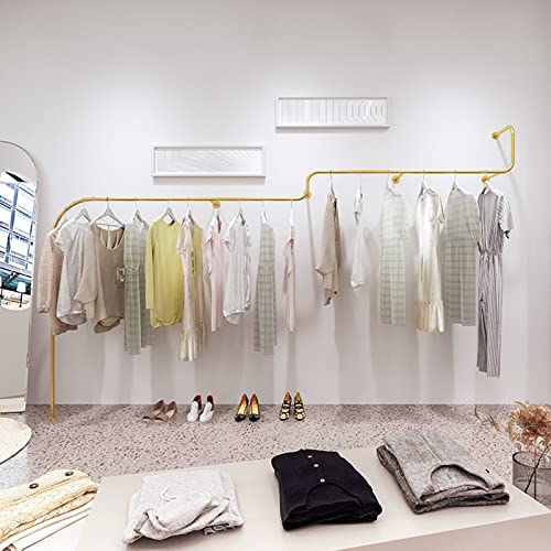 Étagère de rangement mobile en fer doré avec panneau perforé chic 350 cm