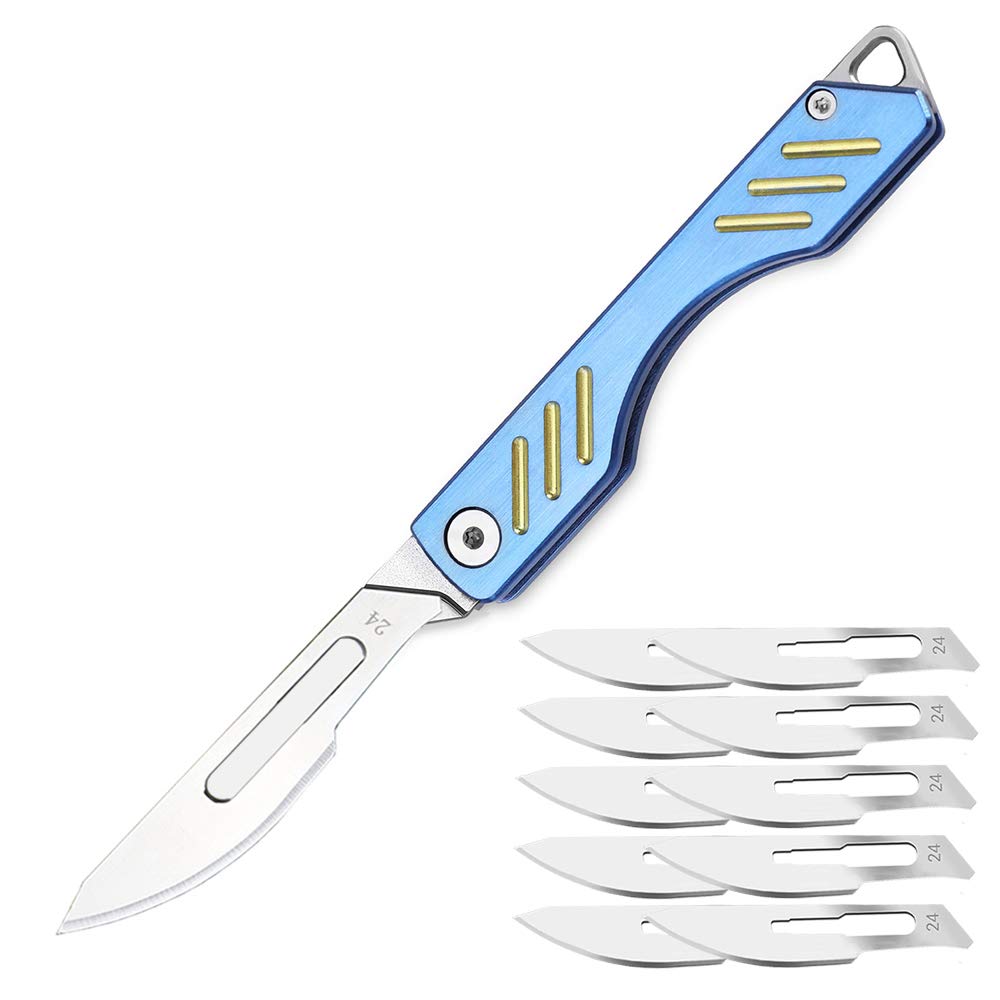 Buy edcfans Titanium Folding Pocket Replaceable Blade, Skinning Knives