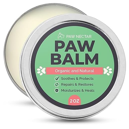 Paw Nectar Bálsamo curativo y Protector de Patas de Perro orgánico Cura, repara y restaura Las Patas secas, agrietadas y dañadas - Manteca 100% Natural - Efectivo y Seguro - 56 g