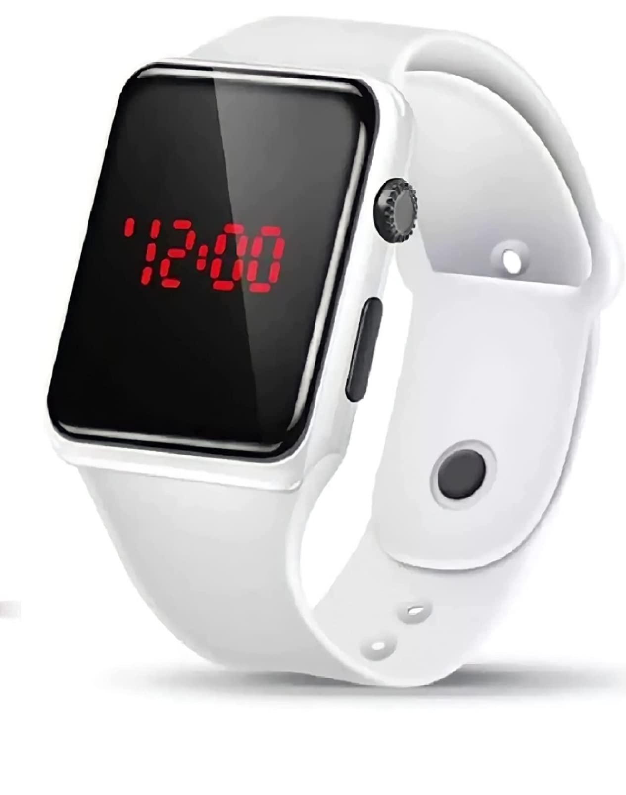 Zaha Generation Digital Square LED Watch for Kids (White) (B0B857F5X5) Amazon Price History, Amazon Price Tracker