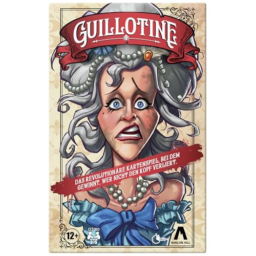 Juego de Cartas de Guillotina, Juegos Divertidos y fáciles de Aprender para Adolescentes y Adultos | 20 min | 2 a 5 Jugadores | a Partir de 12 años | Juegos de Viaje para familias - Versión Alemana