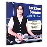 Singer Jackson Browne Album Cover - Jackson Browne Best Of...Live Canvas Poster Bedroom Decor Landscape Office Room Decor Gift Frame-style Frame-style16x16inch(40x40cm)
