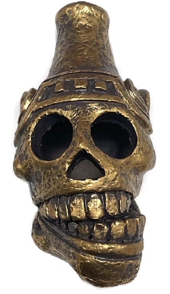 Ghostbusters Afterlife Aztec Death Skull Whistle Antique Gold Earthen Props (Antique Gold)