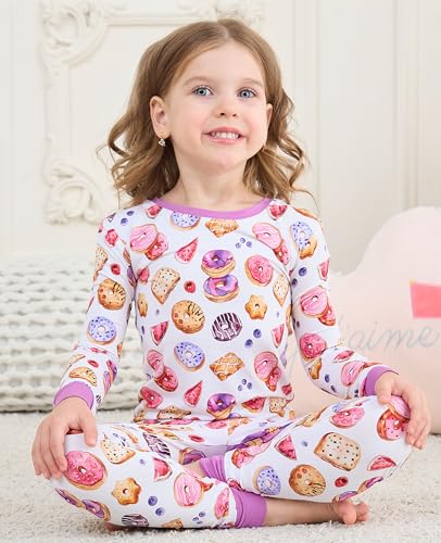 Image of Toddler Boys Girls Clothes, Viscose Made from Bamboo, Long Sleeve Clothing Top and Pants Set Kids Outfit
