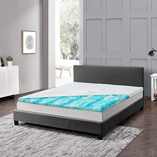 Juskys Topper 180 x 200 cm aus Memoryschaum mit 7-Zonen Struktur